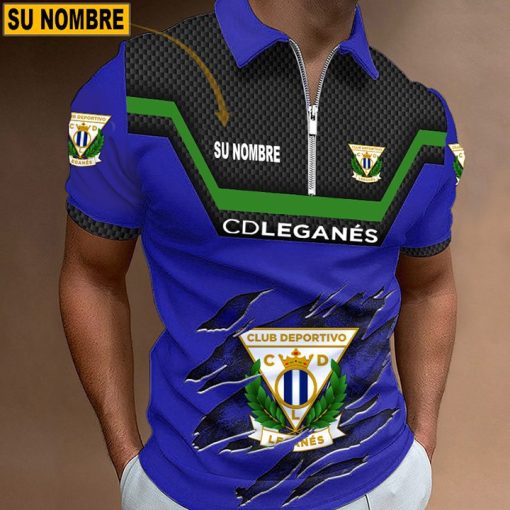 CD Leganés – Polo con cremallera Edición Especial con Nombre Personalizado