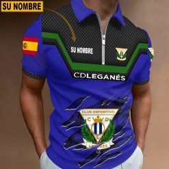 CD Leganés – Polo con cremallera Edición Especial con Nombre Personalizado