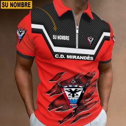 CD Mirandés – Polo con cremallera Edición Especial con Nombre Personalizado
