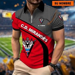 CD Mirandés – Polo con cremallera Nuevo estilo con Nombre Personalizado