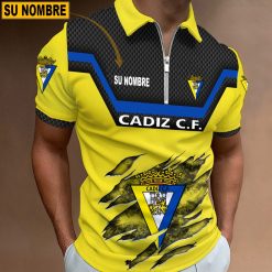 Cádiz CF – Polo con cremallera Edición Especial con Nombre Personalizado