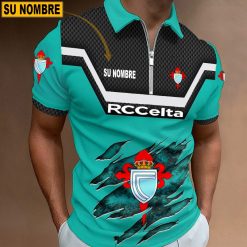Celta Vigo – Polo con cremallera Edición Especial con Nombre Personalizado
