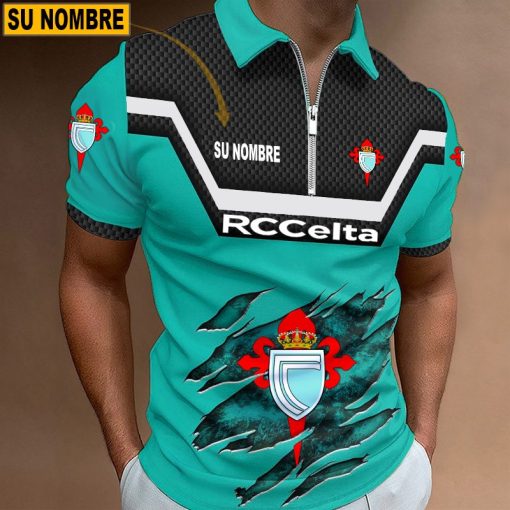 Celta Vigo – Polo con cremallera Edición Especial con Nombre Personalizado