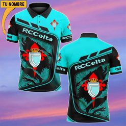 Celta Vigo – Polo Estilo deportivo con Nombre Personalizado