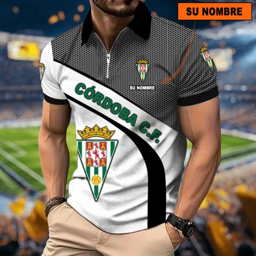 Córdoba CF – Polo con cremallera Nuevo estilo con Nombre Personalizado