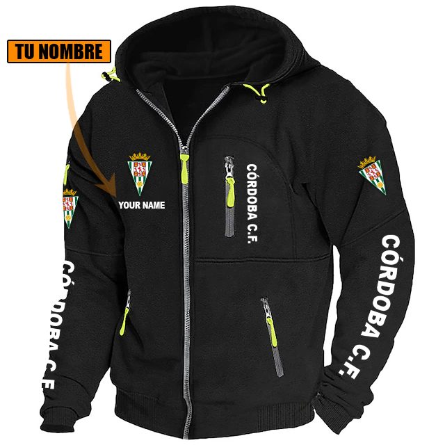 Córdoba CF – Chaqueta con cremallera Edición Especial con Nombre Personalizado Córdoba CF – Chaqueta con cremallera Edición Especial con Nombre Personalizado