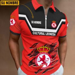 Cultural Leonesa – Polo con cremallera Edición Especial con Nombre Personalizado
