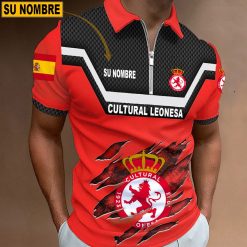 Cultural Leonesa – Polo con cremallera Edición Especial con Nombre Personalizado