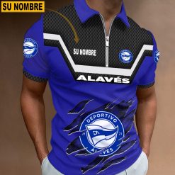 Deportivo Alavés – Polo con cremallera Edición Especial con Nombre Personalizado