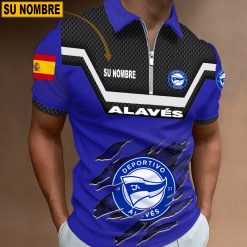 Deportivo Alavés – Polo con cremallera Edición Especial con Nombre Personalizado