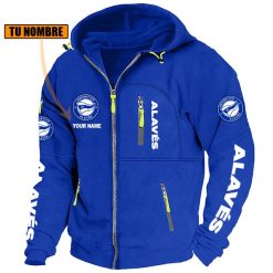 Deportivo Alavés – Chaqueta con cremallera Edición Especial con Nombre Personalizado Deportivo Alavés – Chaqueta con cremallera Edición Especial con Nombre Personalizado