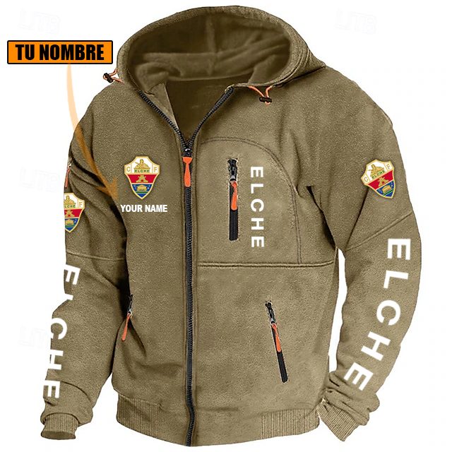 Elche CF – Chaqueta con cremallera Edición Especial con Nombre Personalizado Elche CF – Chaqueta con cremallera Edición Especial con Nombre Personalizado