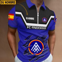 FC Andorra – Polo con cremallera Edición Especial con Nombre Personalizado