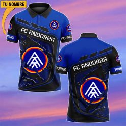 FC Andorra – Polo Estilo deportivo con Nombre Personalizado