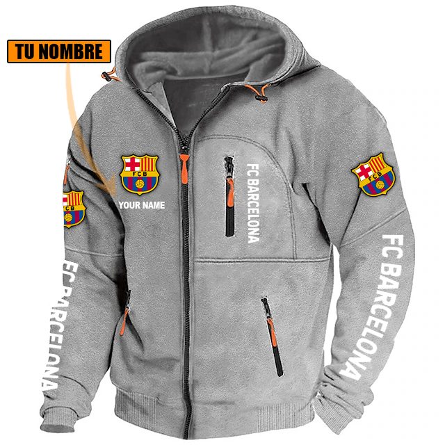 FC Barcelona – Chaqueta con cremallera Edición Especial con Nombre Personalizado FC Barcelona – Chaqueta con cremallera Edición Especial con Nombre Personalizado