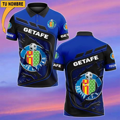 Getafe CF – Polo Estilo deportivo con Nombre Personalizado