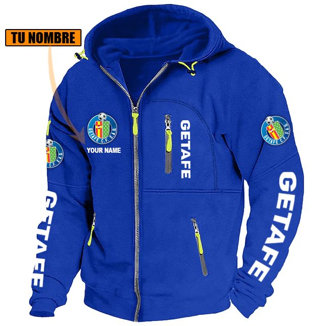 Getafe CF – Chaqueta con cremallera Edición Especial con Nombre Personalizado Getafe CF – Chaqueta con cremallera Edición Especial con Nombre Personalizado