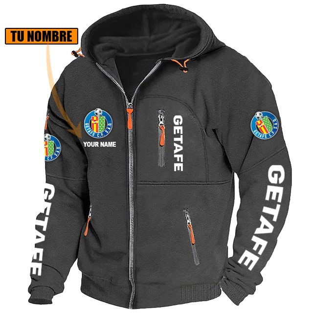 Getafe CF – Chaqueta con cremallera Edición Especial con Nombre Personalizado Getafe CF – Chaqueta con cremallera Edición Especial con Nombre Personalizado