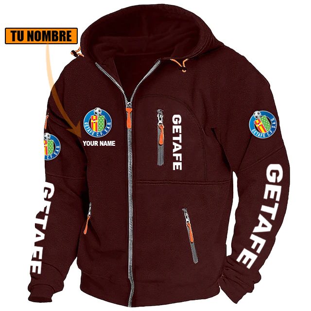 Getafe CF – Chaqueta con cremallera Edición Especial con Nombre Personalizado Getafe CF – Chaqueta con cremallera Edición Especial con Nombre Personalizado