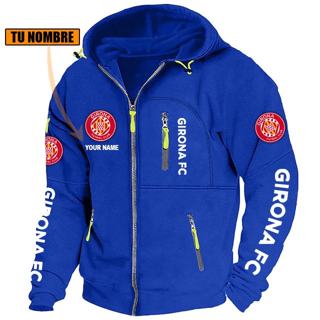 Girona FC – Chaqueta con cremallera Edición Especial con Nombre Personalizado Girona FC – Chaqueta con cremallera Edición Especial con Nombre Personalizado