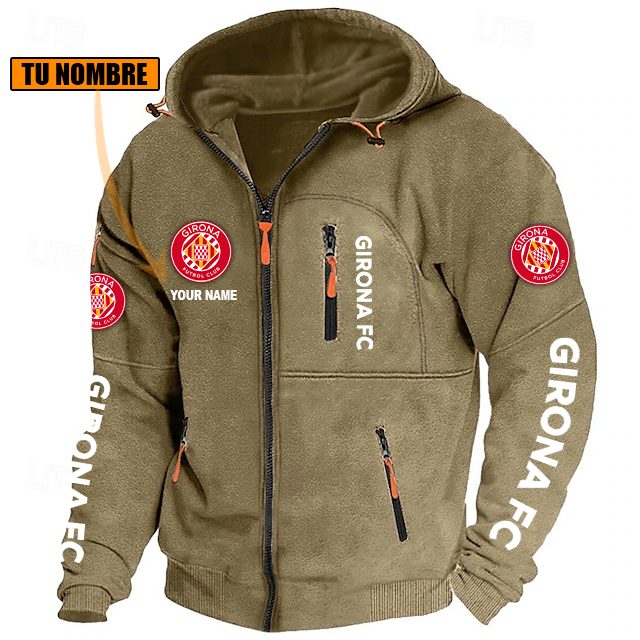 Girona FC – Chaqueta con cremallera Edición Especial con Nombre Personalizado Girona FC – Chaqueta con cremallera Edición Especial con Nombre Personalizado