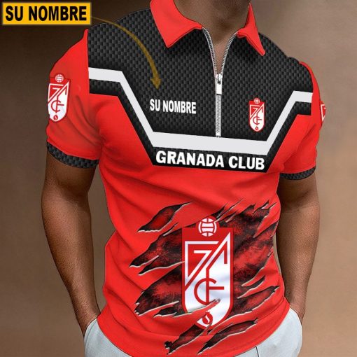 Granada CF – Polo con cremallera Edición Especial con Nombre Personalizado