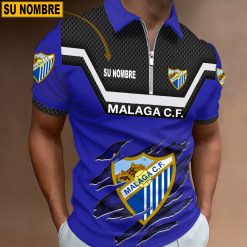 Málaga CF – Polo con cremallera Edición Especial con Nombre Personalizado