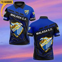 Málaga CF – Polo Estilo deportivo con Nombre Personalizado