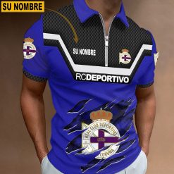 RC Deportivo – Polo con cremallera Edición Especial con Nombre Personalizado