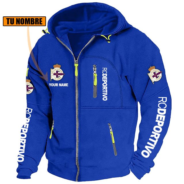 RC Deportivo – Chaqueta con cremallera Edición Especial con Nombre Personalizado RC Deportivo – Chaqueta con cremallera Edición Especial con Nombre Personalizado