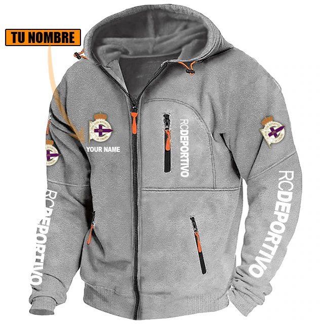 RC Deportivo – Chaqueta con cremallera Edición Especial con Nombre Personalizado RC Deportivo – Chaqueta con cremallera Edición Especial con Nombre Personalizado