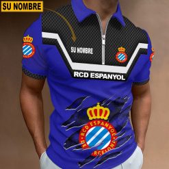 RCD Espanyol – Polo con cremallera Edición Especial con Nombre Personalizado