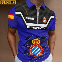 RCD Espanyol – Polo con cremallera Edición Especial con Nombre Personalizado