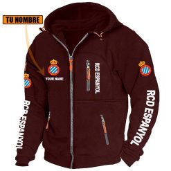 RCD Espanyol – Chaqueta con cremallera Edición Especial con Nombre Personalizado RCD Espanyol – Chaqueta con cremallera Edición Especial con Nombre Personalizado