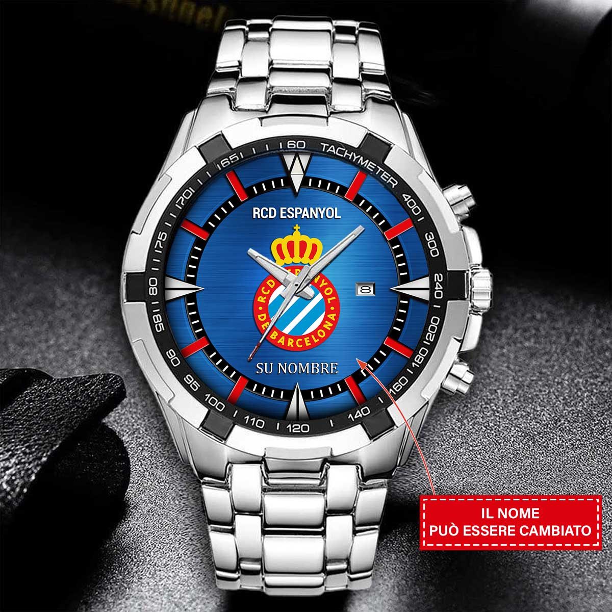 RCD Espanyol – Reloj Estelar – Edición para Fans (Hombre) con Nombre Personalizado RCD Espanyol – Reloj Estelar – Edición para Fans (Hombre) con Nombre Personalizado