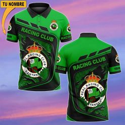 Racing Santander – Polo Estilo deportivo con Nombre Personalizado