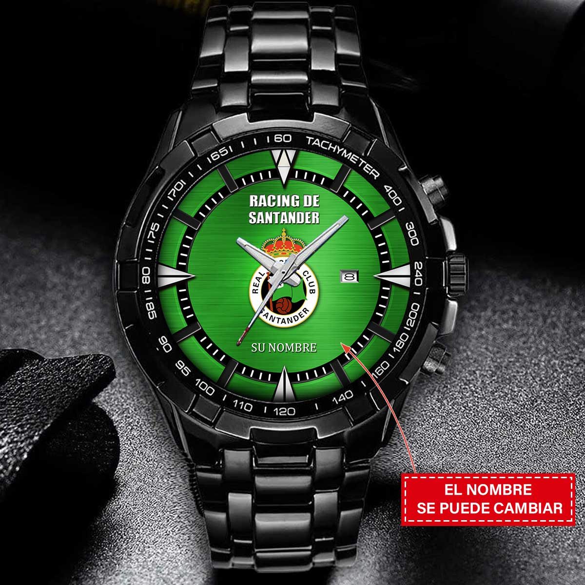 Racing Santander – Reloj Estelar – Edición para Fans (Hombre) con Nombre Personalizado Racing Santander – Reloj Estelar – Edición para Fans (Hombre) con Nombre Personalizado