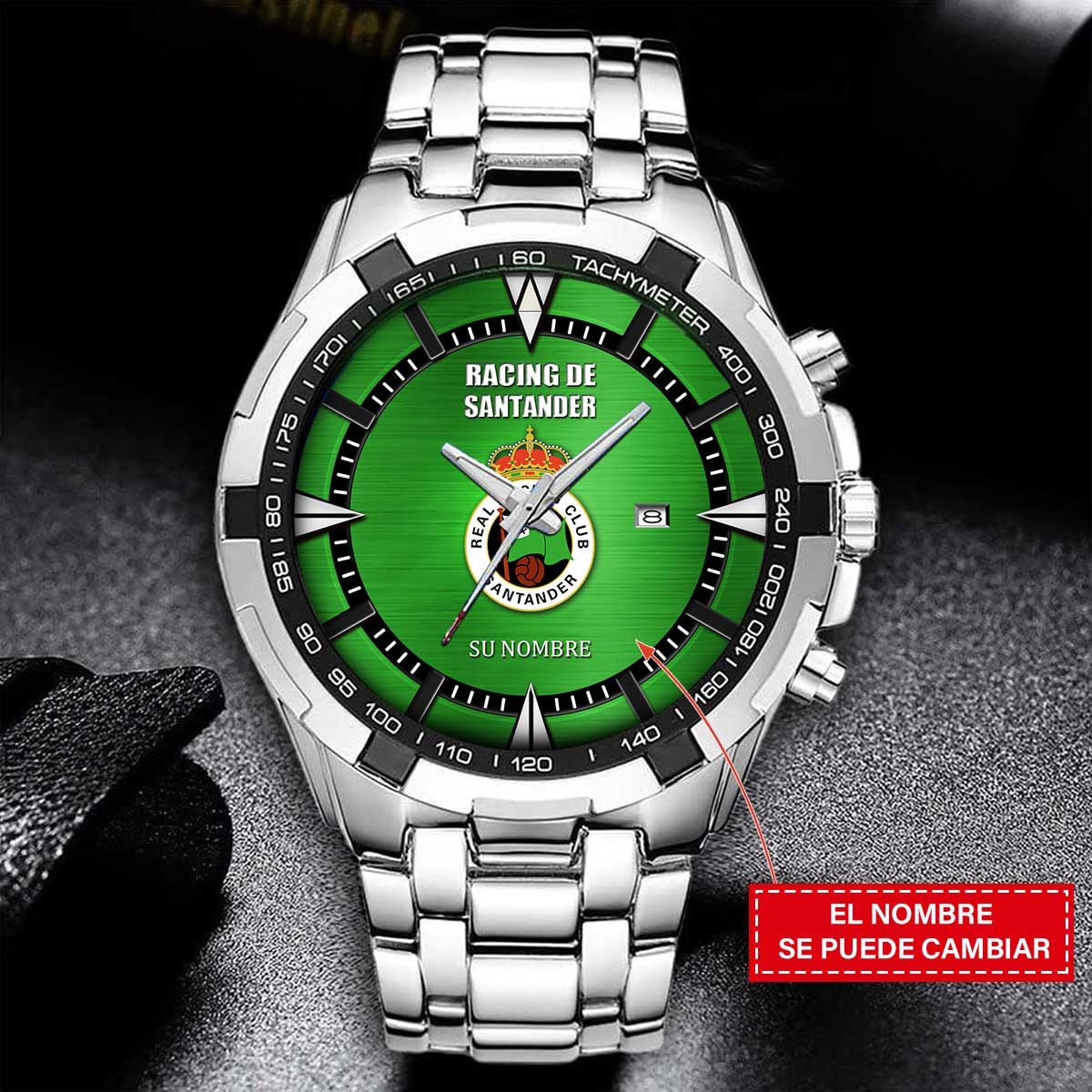 Racing Santander – Reloj Estelar – Edición para Fans (Hombre) con Nombre Personalizado Racing Santander – Reloj Estelar – Edición para Fans (Hombre) con Nombre Personalizado