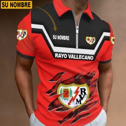Rayo Vallecano – Polo con cremallera Edición Especial con Nombre Personalizado
