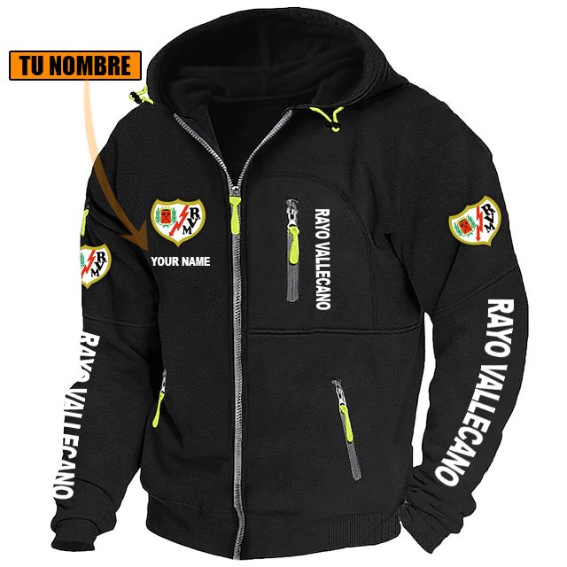 Rayo Vallecano – Chaqueta con cremallera Edición Especial con Nombre Personalizado Rayo Vallecano – Chaqueta con cremallera Edición Especial con Nombre Personalizado
