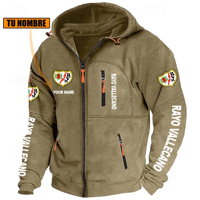 Rayo Vallecano – Chaqueta con cremallera Edición Especial con Nombre Personalizado Rayo Vallecano – Chaqueta con cremallera Edición Especial con Nombre Personalizado
