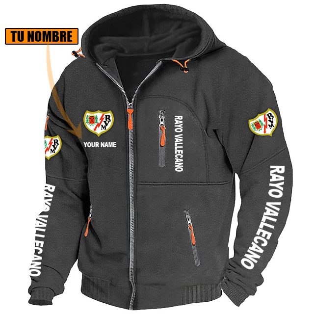 Rayo Vallecano – Chaqueta con cremallera Edición Especial con Nombre Personalizado Rayo Vallecano – Chaqueta con cremallera Edición Especial con Nombre Personalizado