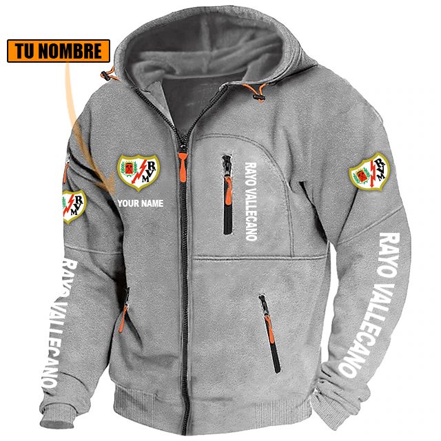 Rayo Vallecano – Chaqueta con cremallera Edición Especial con Nombre Personalizado Rayo Vallecano – Chaqueta con cremallera Edición Especial con Nombre Personalizado
