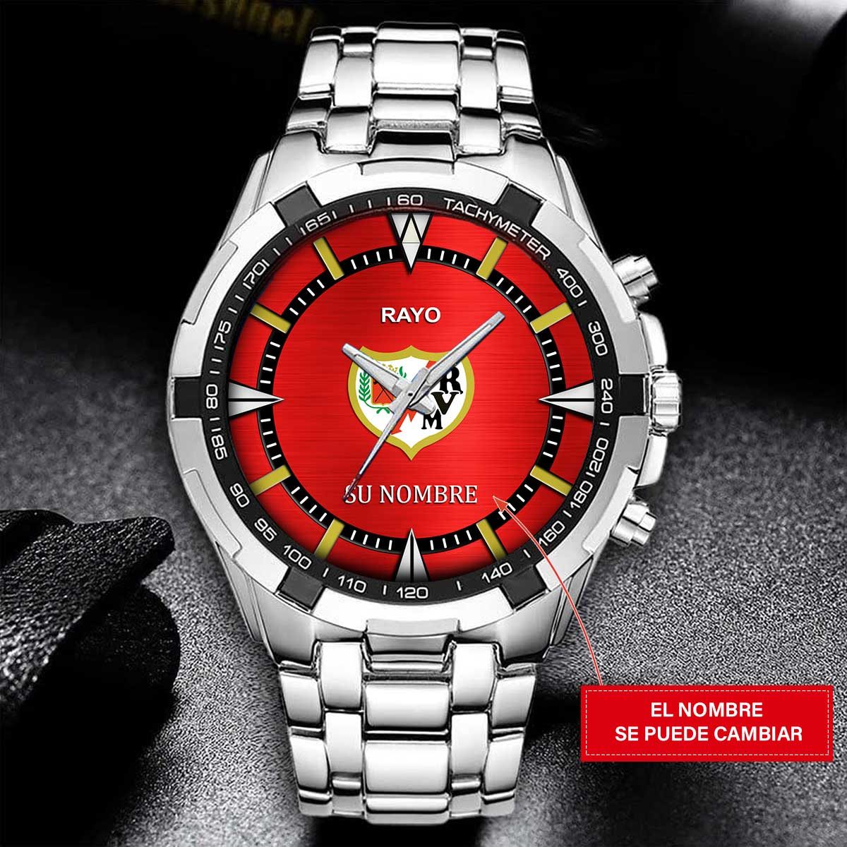Rayo Vallecano – Reloj Estelar – Edición para Fans (Hombre) con Nombre Personalizado Rayo Vallecano – Reloj Estelar – Edición para Fans (Hombre) con Nombre Personalizado