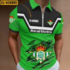 Real Betis – Polo con cremallera Edición Especial con Nombre Personalizado