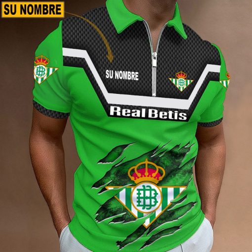 Real Betis – Polo con cremallera Edición Especial con Nombre Personalizado