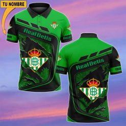 Real Betis – Polo Estilo deportivo con Nombre Personalizado