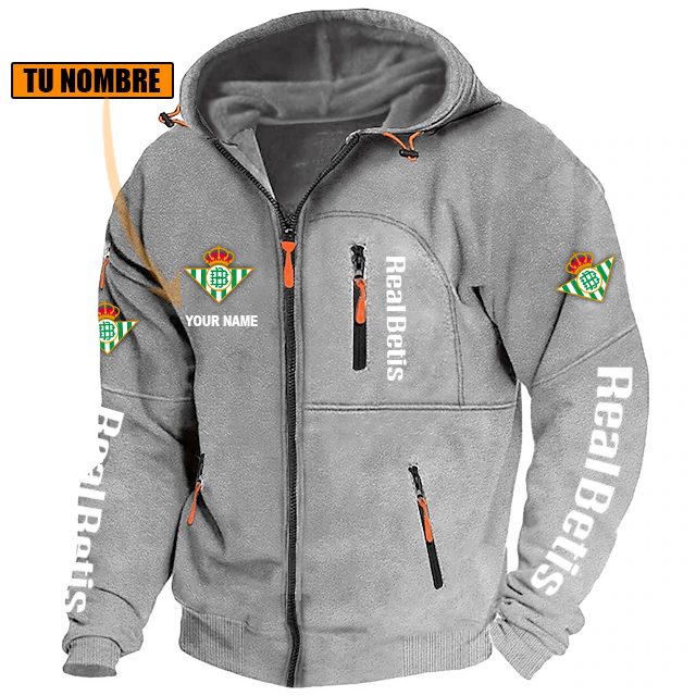 Real Betis – Chaqueta con cremallera Edición Especial con Nombre Personalizado Real Betis – Chaqueta con cremallera Edición Especial con Nombre Personalizado