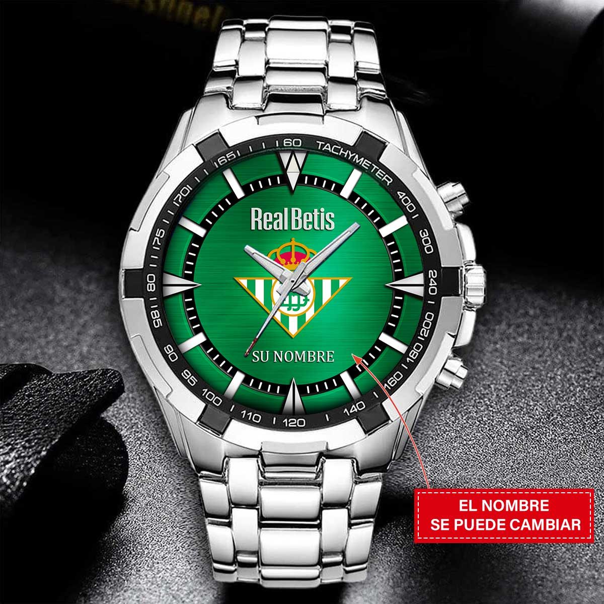Real Betis – Reloj Estelar – Edición para Fans (Hombre) con Nombre Personalizado Real Betis – Reloj Estelar – Edición para Fans (Hombre) con Nombre Personalizado
