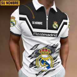 Real Madrid – Polo con cremallera Edición Especial con Nombre Personalizado